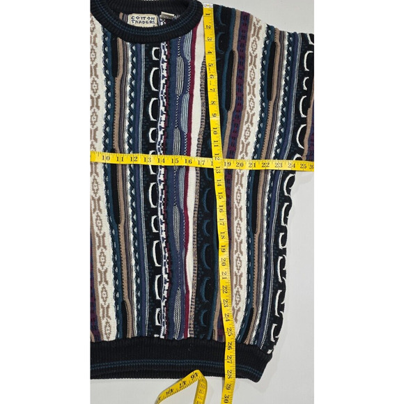 Vintage Cotton Traders Sweater Adult XL/T Knit Textured Pullover Mens Crewneck - Picture 9 of 10